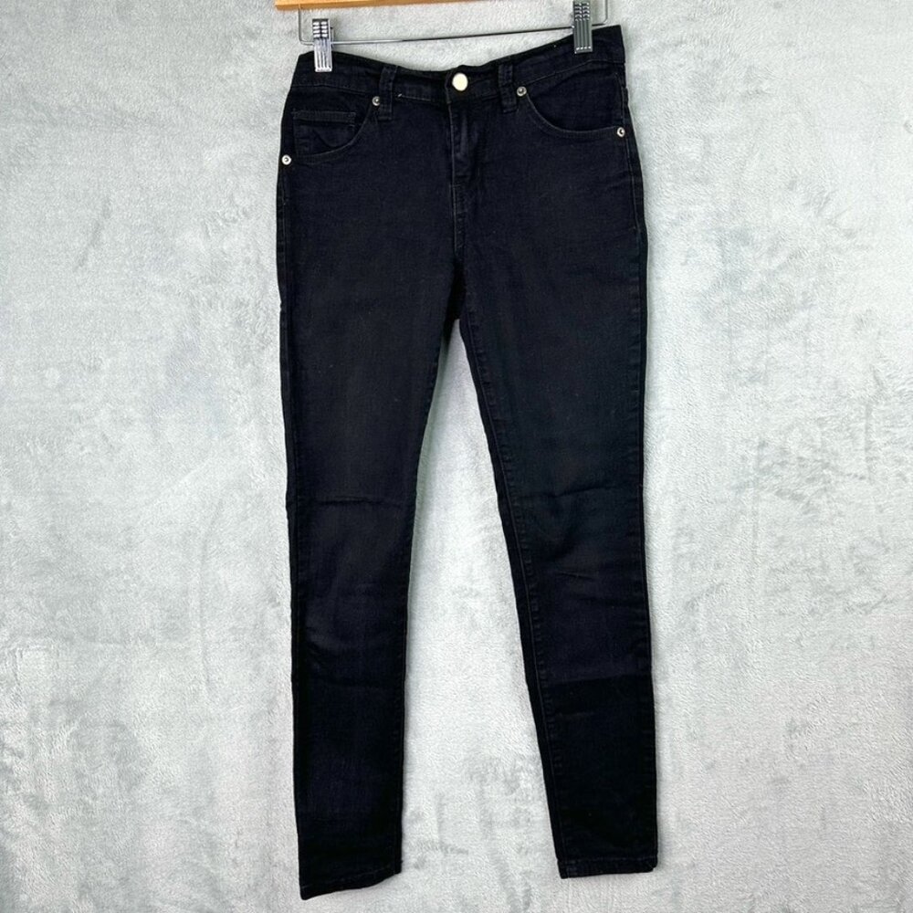 Forever 21 Skinny Jeans Womens Dark Wash Black Stretch Denim Size 25